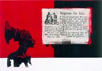Negroes for Sale, 1997/99, Screen printing on canvas, Unique piece, 145x100cm